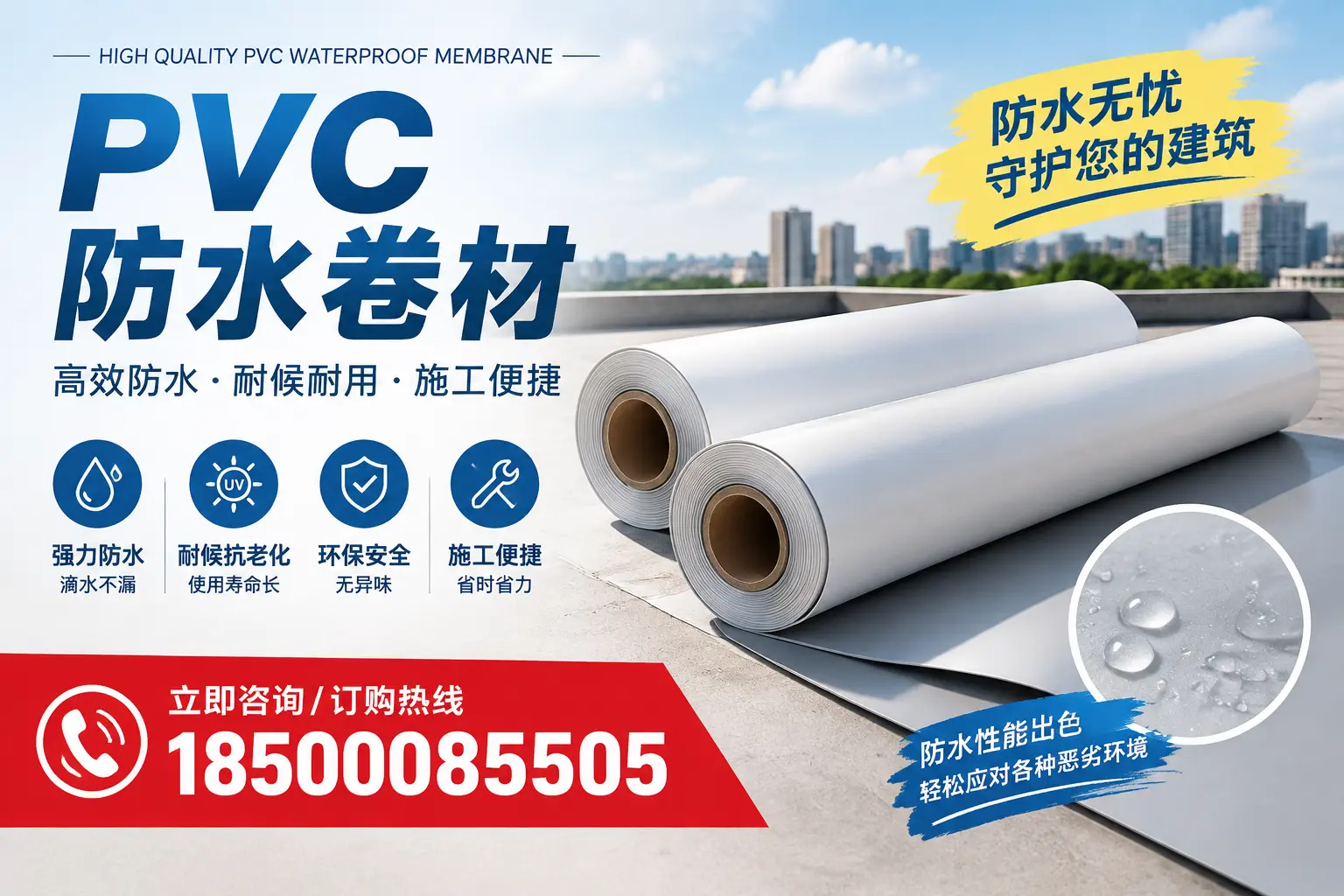 如何正确储存PVC防水卷材?牡丹江用户的实用建议
