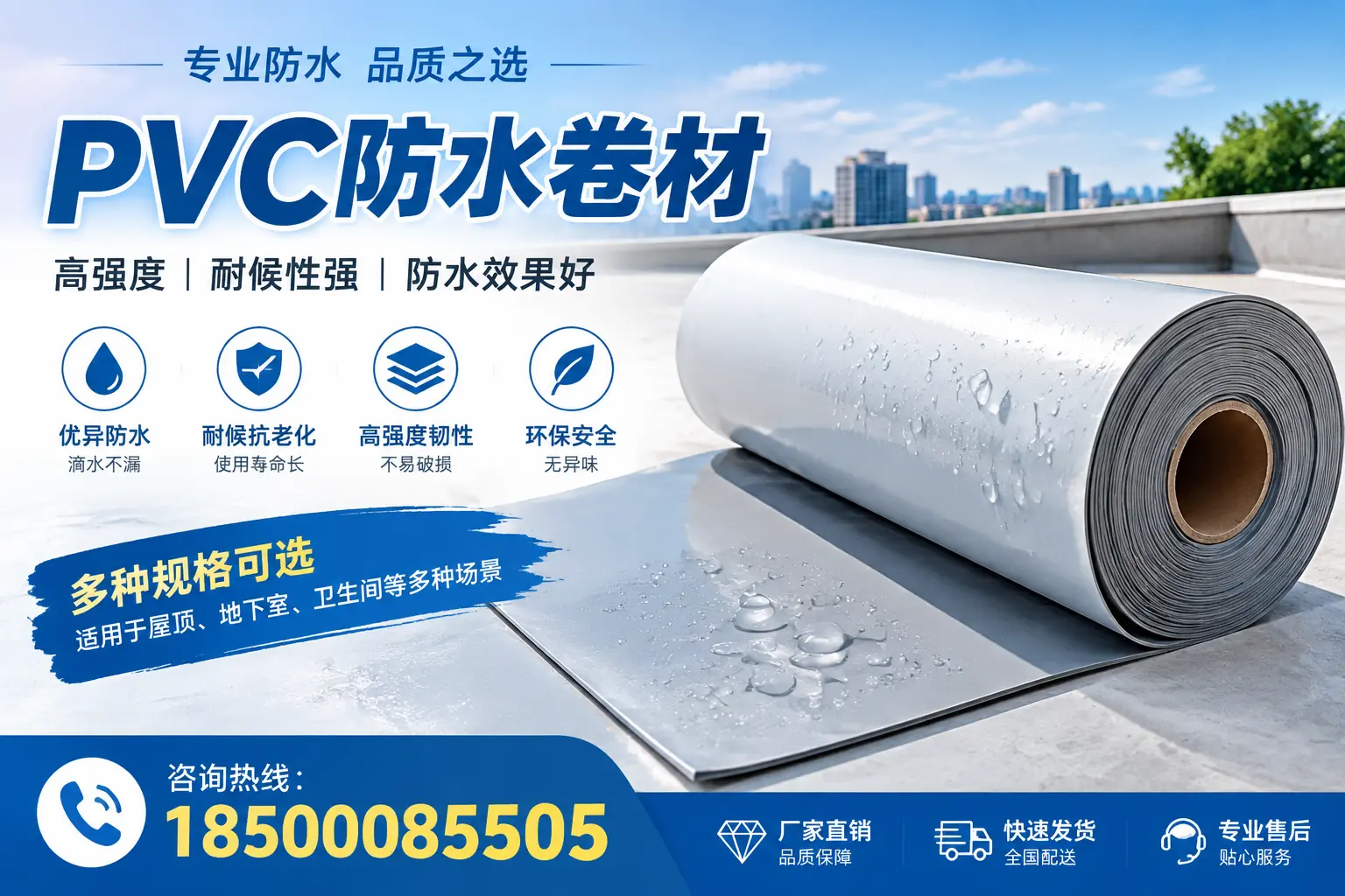 选用PVC防水卷材时需要避开的常见误区,特别是在牡丹江