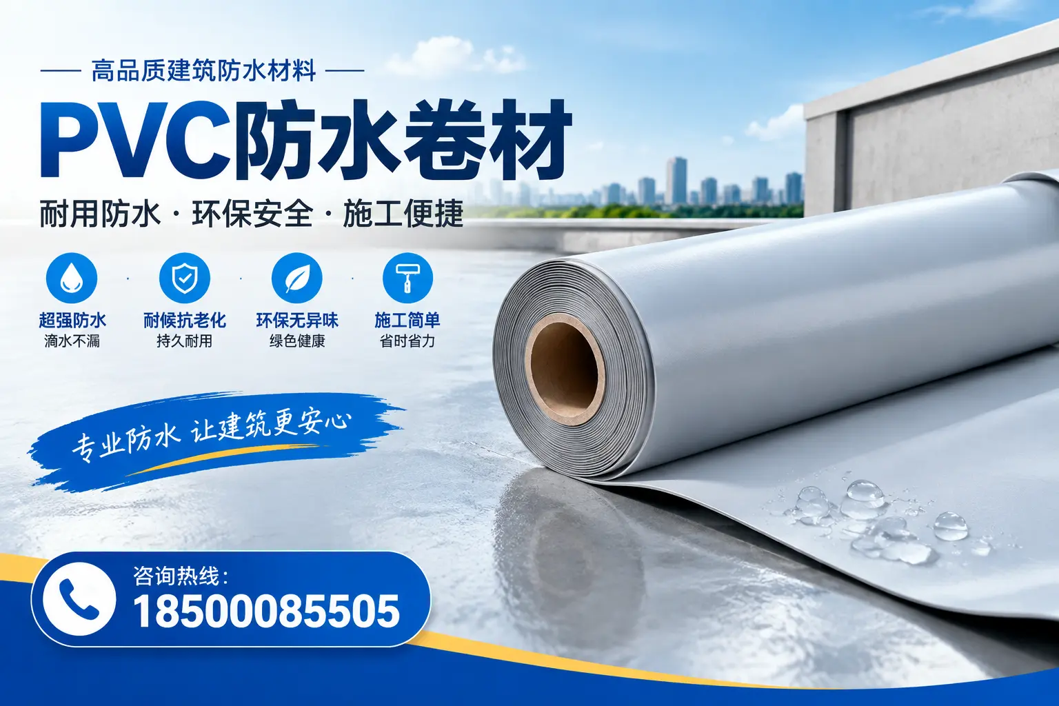 PVC防水卷材选型对比：如何做出明智选择？牡丹江指南
