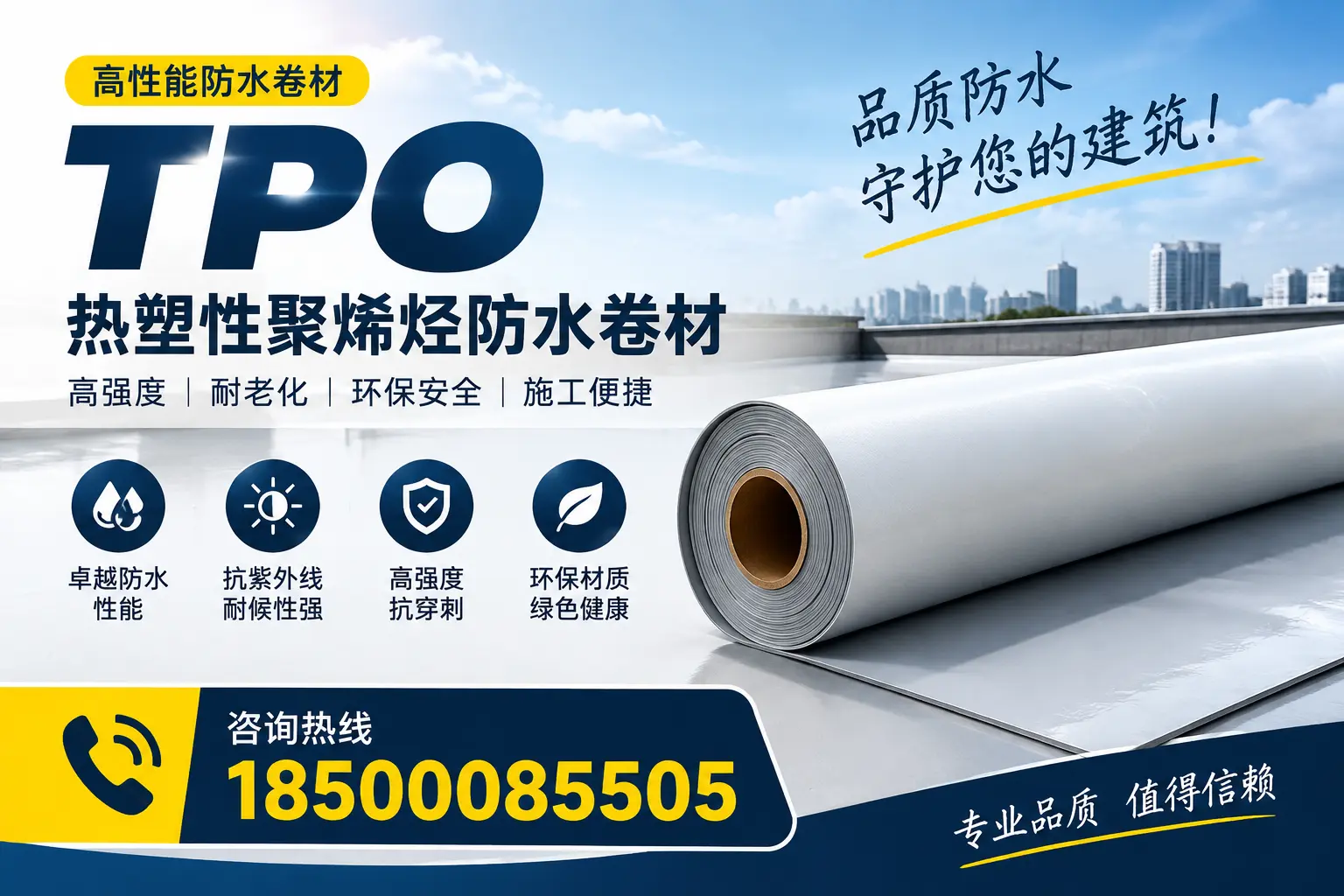 了解TPO材料的耐久性,适合牡丹江的建筑使用